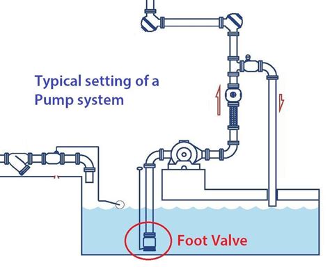 function of foot valve and strainer in centrifugal pump|foot suction valve.